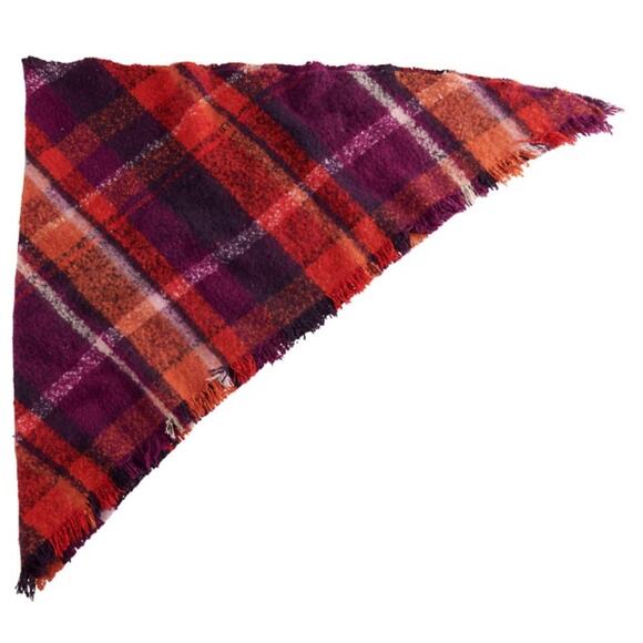 David and young plaid Triangle Scarf - Picture 8 of 8